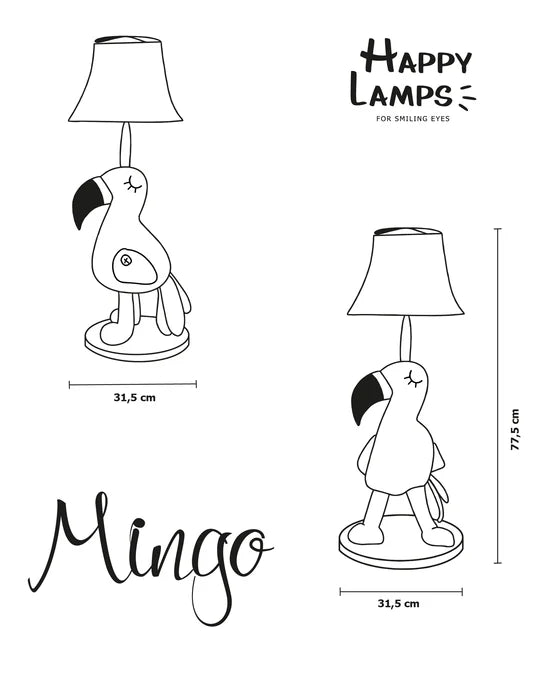 Lampara de mesa Mingo the Flamingo